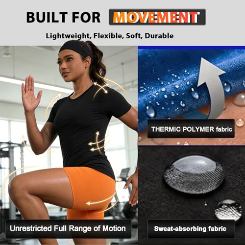 Sauna Suit Shirt For Women Waist Trainer Sweat Vest Workout Fajas Heat Trapping Athletic Tee Top Compression Body Shaper - size: Large