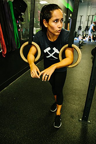 Women's Black Classic Athletics Silicone Ring Size 06 - color: Black - Kettlebell, size: Size 6