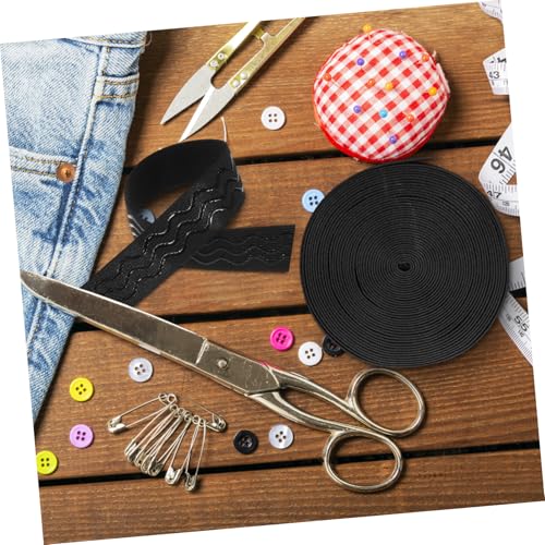 TEHAUX Black Grip Tape Elastic for Stairs Nonslip Sewing Elastic Band Wide Grip Tape for Clothing Bands Strap for DIY Garment