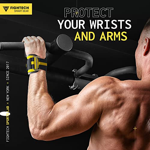 Premium Weight Lifting Hooks (Pair) - Heavy Duty Hand Grip and Wrist Straps Support - 9 mm Neoprene Padded for Deadlifts, Pull Ups, and Shrugs - Durable Workout Accessories for Men and Women - color: YELLOW