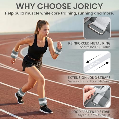 Adjustable Ankle Weights 1-3/4/5/6/8/10/20 LBS Pair with Removable Sandbags for Women & Men - color: grey, size: 3lbs Pair (1.5lb Each Weight)