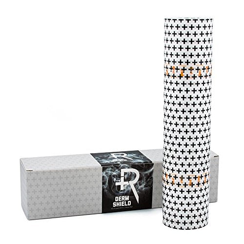 Recovery Aftercare Derm Shield Tattoo Cover Up Patch - Latex-Free & Waterproof Tattoo Aftercare Bandage - Transparent Matte Film - Breathable & Flexible - Promotes Healing & Skin Renewal (10" x 8 yd) - size: 10" x 8 Yard Roll