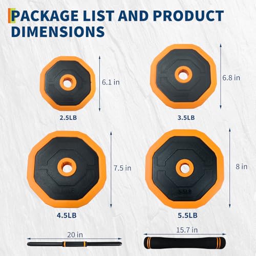 Adjustable Dumbbells, 44/66/88lbs Free Weight Set with Connector | Adjustable Dumbbell Weight Set Used as Dumbbell,Barbells,Kettlebells and Push-up, - size: 66 LB