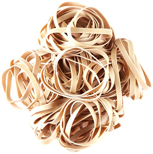 Amazon Basics Rubber Bands, Office Supplies, Size 64 (3-1/2 x 1/4 Inch), 320 Bands/1 lb Pack, 25-Pack, Tan - size: Size 64, style: 25-Pack