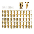50Pcs 6×14mm Short Expansion Screw Set, Thread Repair Screws for Cabinet Door Hinge Repair & Stripped Thread Restoration, Expansion Anchors, Door Hinge Repair Kit