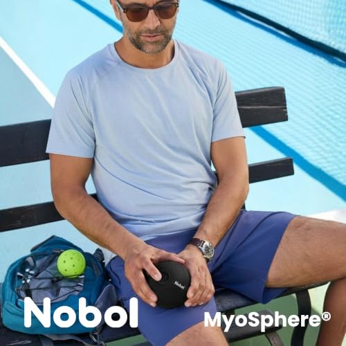Nobol MyoSphere® Vibration Massage Ball Portable Muscle Recovery Tool Deep Tissue Vibration Rechargeable Massager - Space Black - color: Space Black