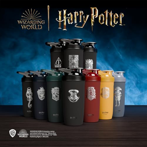 Smart Shake Reforce Stainless Steel Harry Potter Hogwarts Crest Shaker Bottle (900 ML /30oz) | Light Weight Resistance Sports Shaker Bottle with a Soft Lid | Leakproof, BPA Free & DEHP Free - color: Hogwarts