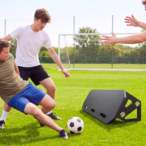 VEVOR Soccer Rebounder Board, Mult-Adjustable Angles Portable Soccer Rebound Wall, Foldable Kickback Board, Soccer Practice Equipment, Ideal for Kids & Adults Passing & Shooting Drills - size: 40" x 12"
