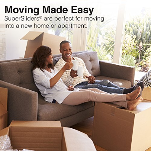 SuperSliders Felt Heavy Furniture Reusable Movers for Hard Surfaces (4 Pieces) - 5" Round - style: 5" Round