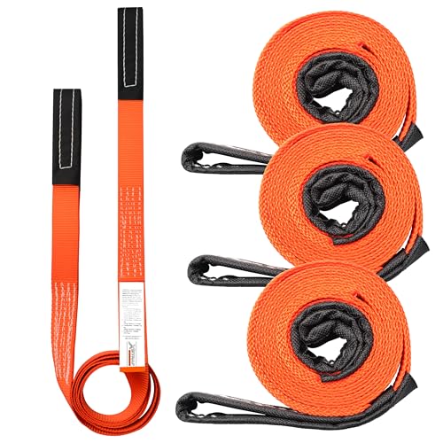 XSTRAP STANDARD 4PK 1"x6.5ft Lifting Sling Straps 2000 lb Vertical Capacity | 1600 lbs Choker / 4000 lbs Basket Capacity, 5:1 Safety Factor Polyester Web Slings for Rigging, Hoist, Tree Stump Removal - style: 4PK 1''x6.5ft