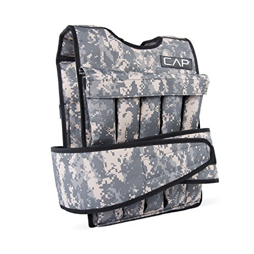 CAP Adjustable Weighted Vest 20–150 lbs for Strength Training, Running & Workouts, Weight Vest for Men & Women, Fitness Training Vest - style: 40lbs-B