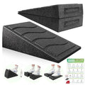 Slant Board for Calf Stretching, 5 Adjustable Angles Incline Board for Squat Wedge, 480 lbs Weight Capacity Calf Stretch Yoga Foam Wedge for Exercise, Squat, Ankle Mobility & Physical Therapy - color: Classic&Black