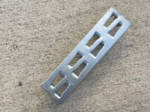 Sandbaggy Steel Mending Plate for Wood (Hot Dipped Galvanized) - Wood Connectors, Reinforcement, Fasteners (1" x 4", 150, Count) - size: 1" x 4"