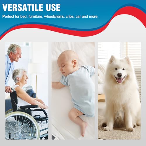 BIGGMED Tear-Resistant Incontinence Bed Pads 40'' x 36'' (50 Count ) with 130 Gram Heavy Duty Disposable Underpads Chucks Pads for Adults, Kids & Elderly | Protection Pads for Bed, Sofa, and Chair - size: 40"x36"- 50 Count (Tear-resistant)