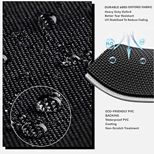 Outdoor Prep Table Cover - Heavy Duty Waterproof Cover for Outdoor Stainless Steel Table,Black - color: Black, size: 48"x 30"x 35"