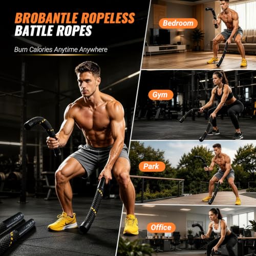 Battle Rope 1/1.26/1.5/2 Inch Diameter,Pink 30FT/40FT/50FT Exercise Workout Ropes for Home Gym Heavy Weighted Training Rope for Working Out - style: Ropeless Black