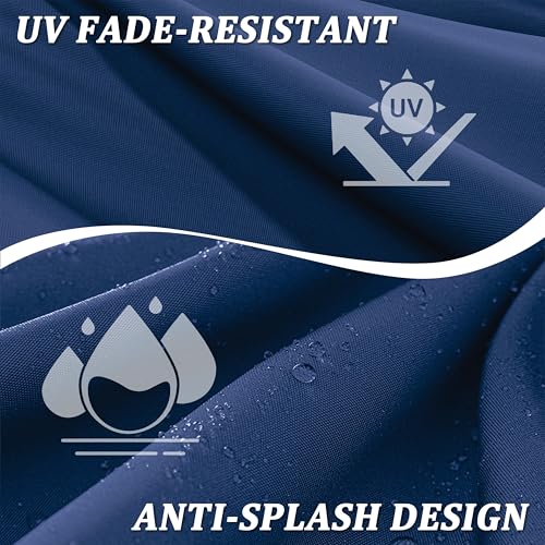 Premium Outdoor Bench Cushions for Patio Furniture 3.5inches Memory Foam Bench Cushion Waterproof Fade Resistant Porch Swing Cushions with Straps 36×18 Inch Blue - color: Blue, size: 36'' x 18'' x 3.5''