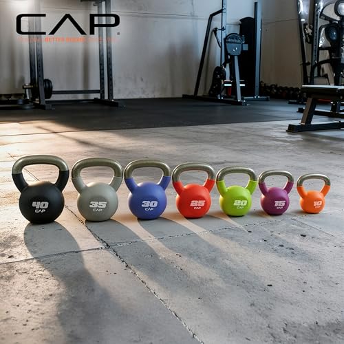 CAP Neoprene Coated Kettlebells - Multiple Sizes - size: 40.0 Pounds