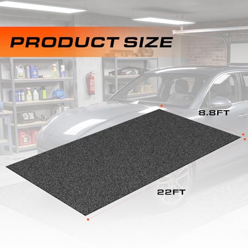 8.8 x 22 FT Garage Floor Mat,Oil Spill Resistant Garage Pad,Garage Flooring | Garage Floor Mat with Waterproof Non-Slip Backing,Durable,Garage Floor Mats for Various Vehicle Models,Protects Garage Floor