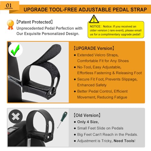 Under Desk Bike Pedal Exerciser, Portable Mini Exercise Bike with LCD Display for Home/Office, Desk Cycle for Leg/Arm with Handle, Leg Exerciser While Sitting for Seniors20260709