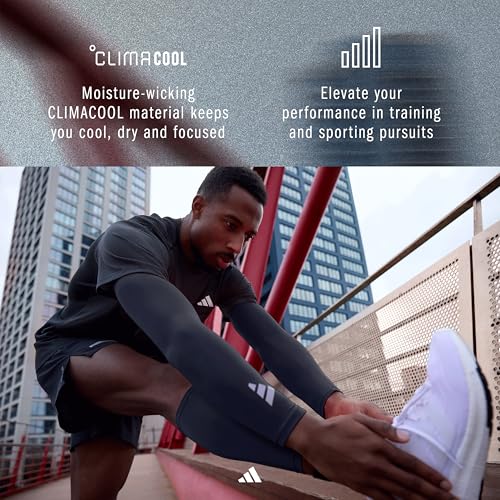 adidas Climacool Compression Arm Sleeves - color: Navy, size: Youth
