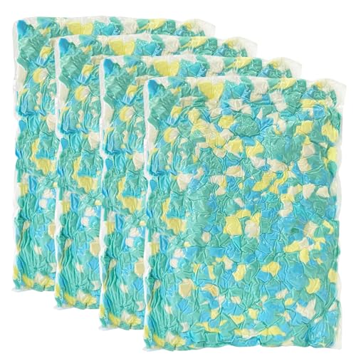 Welacer Bean Bag Filler, 20lbs Shredded Memory Foam Stuffing, Filling & Refill for Bean Bag Chairs, Couch Cushions, Punching Bags, Pillows, Sofas, Dog Beds, Multi Color & Shape(Pack of 4) - color: Multi Color, size: 20 Pound (Pack of 1)
