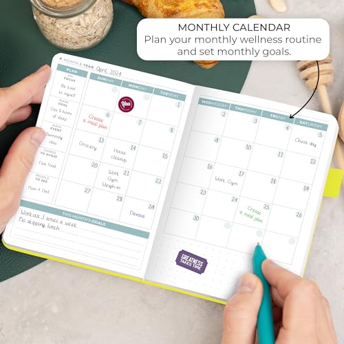 Clever Fox Food Journal Pocket - Daily Food Diary, Meal Planner to Track Calories & Nutrients, Weight Loss Tracker Notebook, 4x5.5” (Neon Yellow) - color: Neon Yellow, size: Pocket (4.0'' x 5.5'')