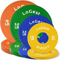 Logest Change Weight Plates 0.50LB 1.25LB 2.5LB 5LB Set Weight Plates for Olympic Bars Perfect for Strength Training Weight Plates Exercise Balance Increase Fractional Plate Olympic Bumper Plates - color: 1.25-2.5-5.10 LB (8 Piece Set)