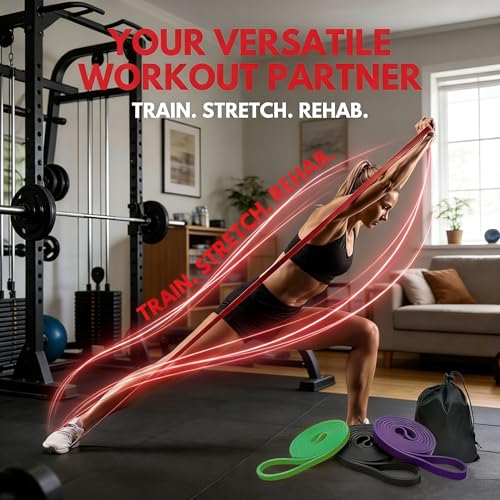 Pull Up Bands, Resistance Bands, Exercise Bands for Full-Body Training, Pull Up Assistance Bands Set for Men & Women, Fitness, Physical Therapy, Stretch Workout Bands at Home, Gym - color: green