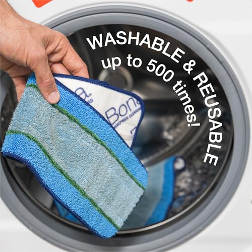 Bona Pet System Microfiber Deep Cleaning Pad for Multi-Surface Floors - Washable and Reusable - Safe on Hardwood Floors - Lifts & Removes Heavy Dirt and Pet Mess Build-up - Fits All Bona Mops - style: Pet Deep Clean Pad