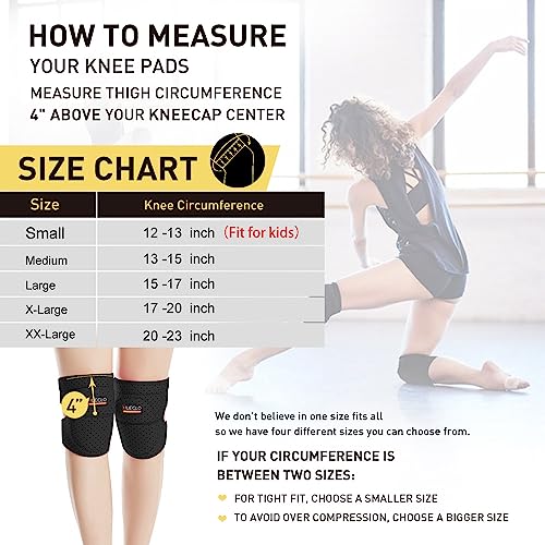 HUEGLO Dance Volleyball Knee Pads for Girl,Soft Cushion for Work,Pink,Small | Soft Sponge Pads Prevents Floor Burns,Adjustable Breathable Velcro Straps for Secure Fit.Comfortable for Youth Dance,Sport - color: Pink, size: Small