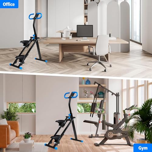 Stair Stepper for Home,Vertical Climber Workout Machine,Stair Stepper with Handlebar for Full-Body Exercise Stair Stepper with Stable Frame Adjustable Handlebar - color: Blue