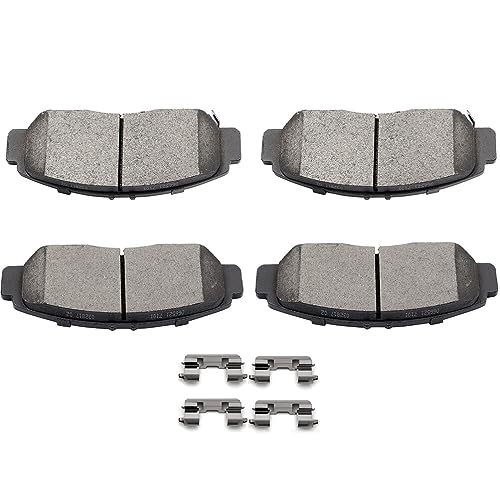 SCITOO D787 Front Ceramic Brake Pads Sets & Hardware - Fit For Acura CL, RL, TL, TSX & Honda Accord - size: Front D787-7656