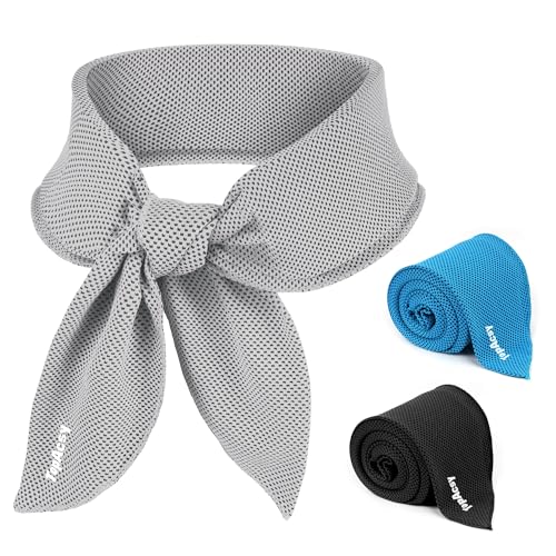 New Upgraded Cooling Neck Wraps, Neck Coolers for Hot Weather, Leak-Proof Solid Cooling Gel, 360° Full-Wrap, Cool Relief - Head, Neck, Wrists... - color: Gray