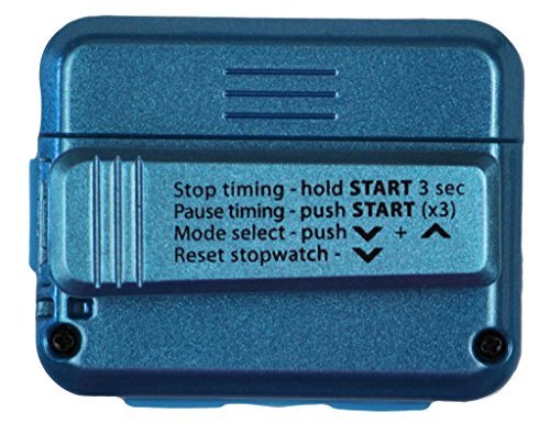 Gymboss Interval Timer and Stopwatch and Watchstrap - Bundle - color: Teal W/ Blue Buttons