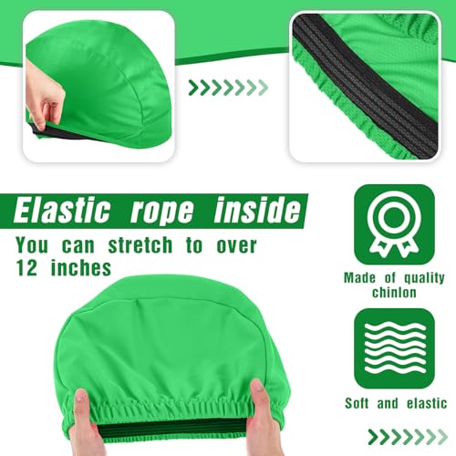 Ramede Football Helmet Covers for Practice Scrimmage Cap Helmet Cover Scrimmage Cap for Youth Adult Football Hockey Training Accessories 10.4 Inch in Diameter - color: Grass Green, size: Regular Style