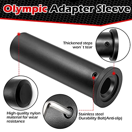 Abnaok Olympic Adapter Sleeve - Converts 1" Standard Weight Plate Posts to 2" Olympic Weight Plate Posts - size: 8"