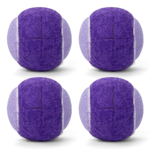 ANCKNE Walker Tennis Balls Precut Tennis Balls for Walkers 4PCS Walkers Legs Universal Precut Glide Balls, Heavy Duty Long Lasting Felt Pad Glide Coverings for Furniture Legs and Floor Protection - color: Light/Deep Purple