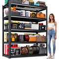 Garage Shelving-5 Tier Storage Shelves, Adjustable Heavy Duty Metal Shelving Unit and Storage Large Wire Rack, Utility Steel Shelf for Warehouse Industrial Pantry Basement -78"x46"x20", Black - size: Wire/46"Wx20"Dx78"H