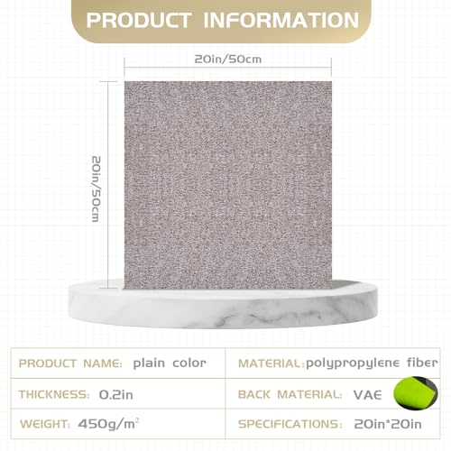 Carpet Tiles 20x20 Inch - Non-Slip Soft Square Flooring with FlexLok Tabs for Easy DIY Installation - Durable Office, Garage, Gym & Basement Floor Cover (blue16, suse 07) - color: suse 07