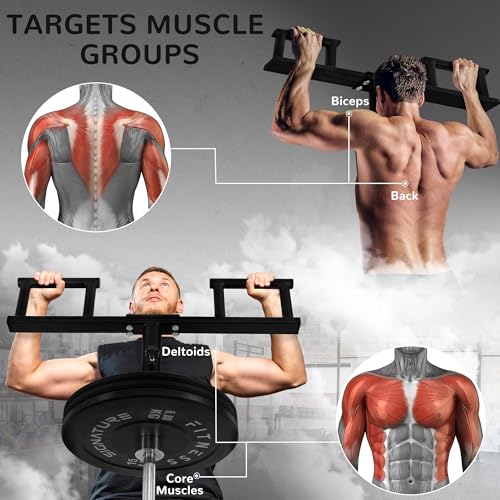 Fitvids Upgraded Adjustable Jammer Arms, Lever Arms, Monolift Attachments Rated 600 LB Per Arm, Fits Racks at All Post Sizes and Hole Sizes, Pair - style: B-shape
