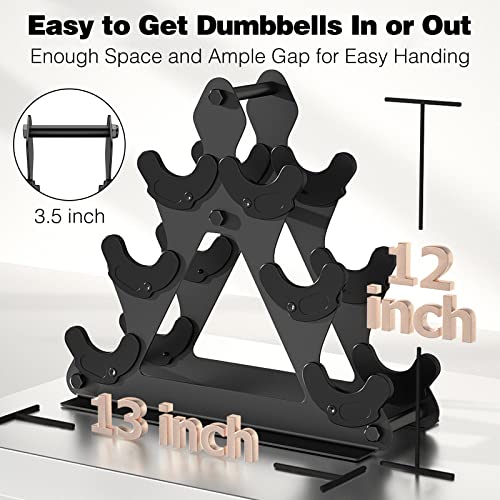 Dumbbell Rack Stand Only | Space-Saving Weight Rack for Home Gym, Hand Weight Rack Dumbbell Storage for Dumbbell Set (3-15 LB), Durable Metal Stand with Easy Assembly (Dumbell not Included) - color: Metal Rack-3 Tier