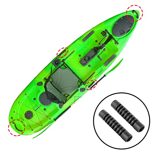 Piutouyar 4 Pcs Rubber Handles Kayak Handles Replacement Kayak Carry Handles Durable Canoe Boat Side Mount Carry Handle for Kayaks Suitcase Luggage - size: Rubber Handle