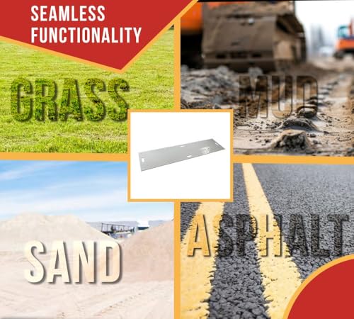 Mytee Products 2' x 8' White Ground Protection Mats with Diamond Plated Tread Design - High Density Polyethylene Mat, Easily Supports 50 Ton Loads on Lawns, Dirt, and Any Other Areas - color: White, size: 1 - Pack