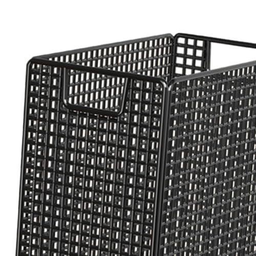 SM SunniMix Yoga Mat Storage Rack with Wheels, Iron Rolling Cart for Home Gym Fitness Equipment, 13.78 x 7.87 x 15.75 in, Black