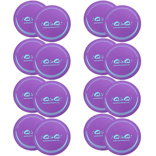 Exercise Core Sliders for Working Out, Dual Sided Sliding Discs Use on Hardwood Floors, Workout Glider Discs Abdominal & Total Body Gym Exercise Equipment for Home - color: 16Pcs Purple