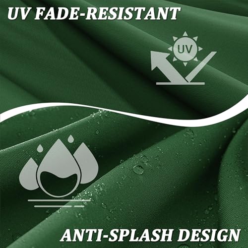 Premium Outdoor Bench Cushions for Patio Furniture 3.5inches Memory Foam Bench Cushion Waterproof Fade Resistant Porch Swing Cushions with Straps 42×18 Inch Green - color: Green, size: 42'' x 18'' x 3.5''