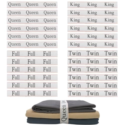 24 Pieces Bed Sheet Organizer Bands, Closet Organization Sheet Straps, Linen Labels Bedding Bands, Elastic Bed Sheet Storage Sheet Keepers （6PcsQueen 6PcsKing 6PcsTwin 6PcsFull） - color: Pink, size: 24PCs (6 Queen & 6 King & 6 Twin & 6 Full)