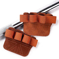 SUJAYU Leather Weight Lifting Gloves, Lifting Grips Weightlifting Gloves for Men Women, Weight Glove Gym Glove for Weightlifting Deadlifts Exercise - color: Brown
