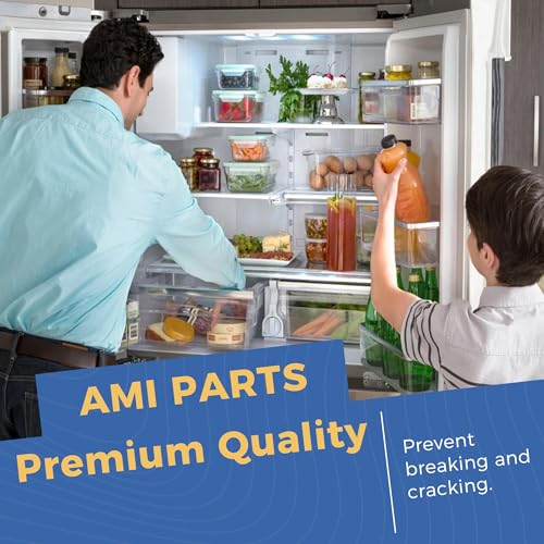 AMI PARTS 5304486359 Refrigerator Door Handle-Replaces 5304506469 5304504507 242059501 242059504 (2 Pack) - color: White